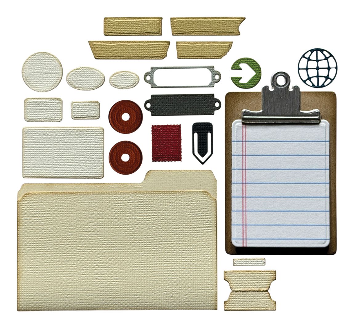 Sizzix Thinlits Stanzschablone Vault Noteworthy by Tim Holtz