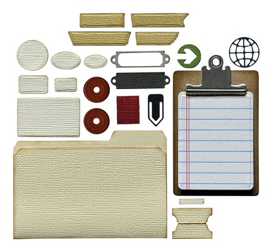 Sizzix Thinlits Stanzschablone "Vault Noteworthy by Tim Holtz"