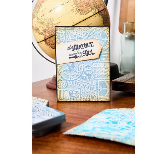 Sizzix Multi-Level-Prägeschablone "Vault Airmail by Tim Holtz"