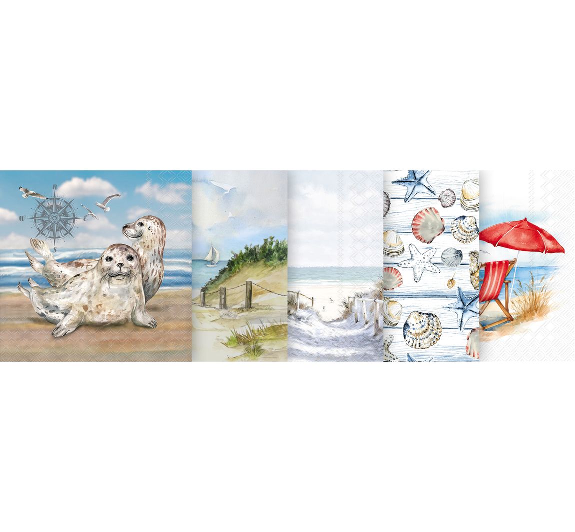 VBS Servietten-Set Strand und Meer
