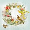 Serviette "Wildblumenkranz"