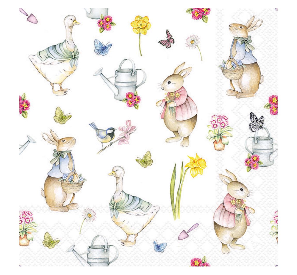 Serviette "Ostergarten"