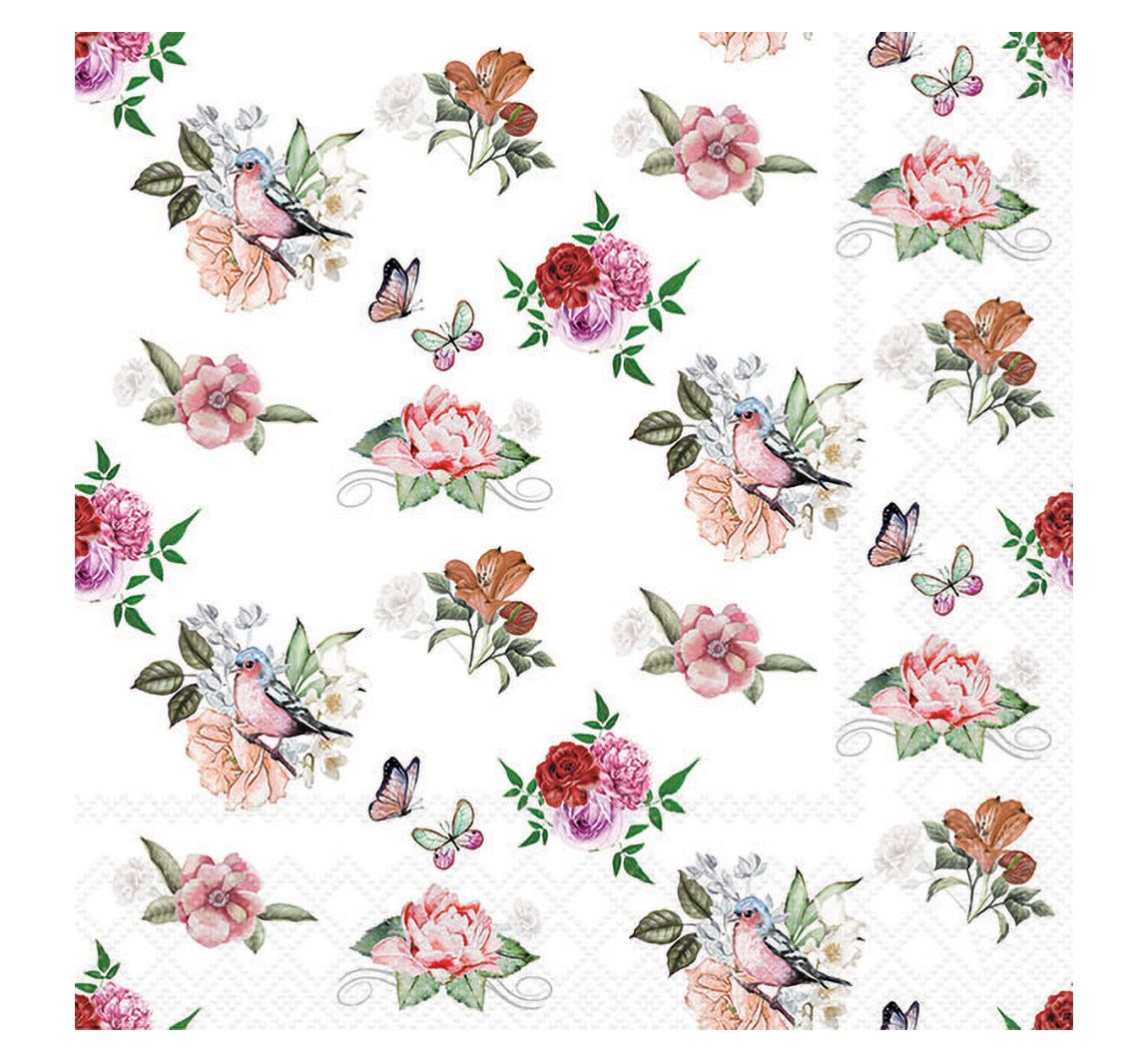 ambiente Serviette "Charlotte White"