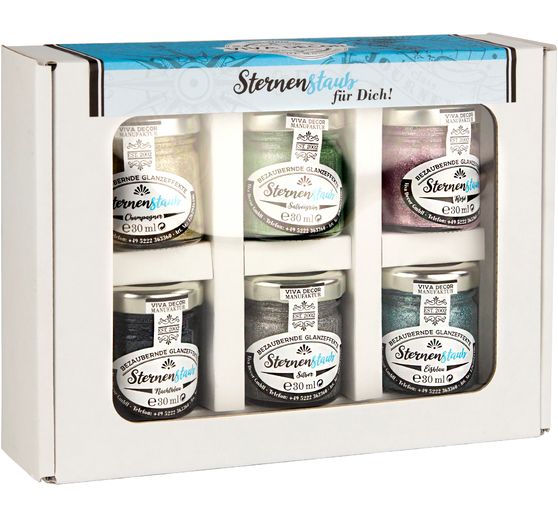 Viva Decor Sternenstaub "Bezaubernde Glanzeffekte", 6er-Set
