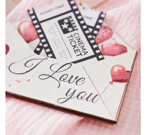 Serviette "Herz-Girlande"