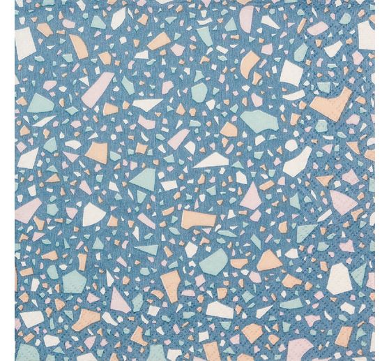 Serviette "Terrazzo Blue"