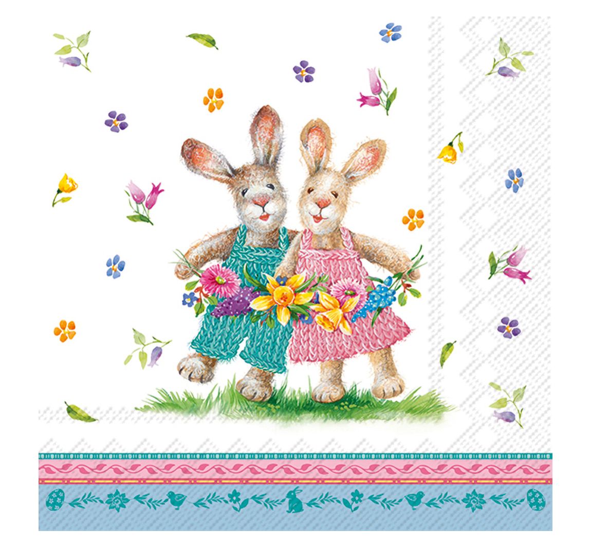 Serviette "Frühlingstanz"