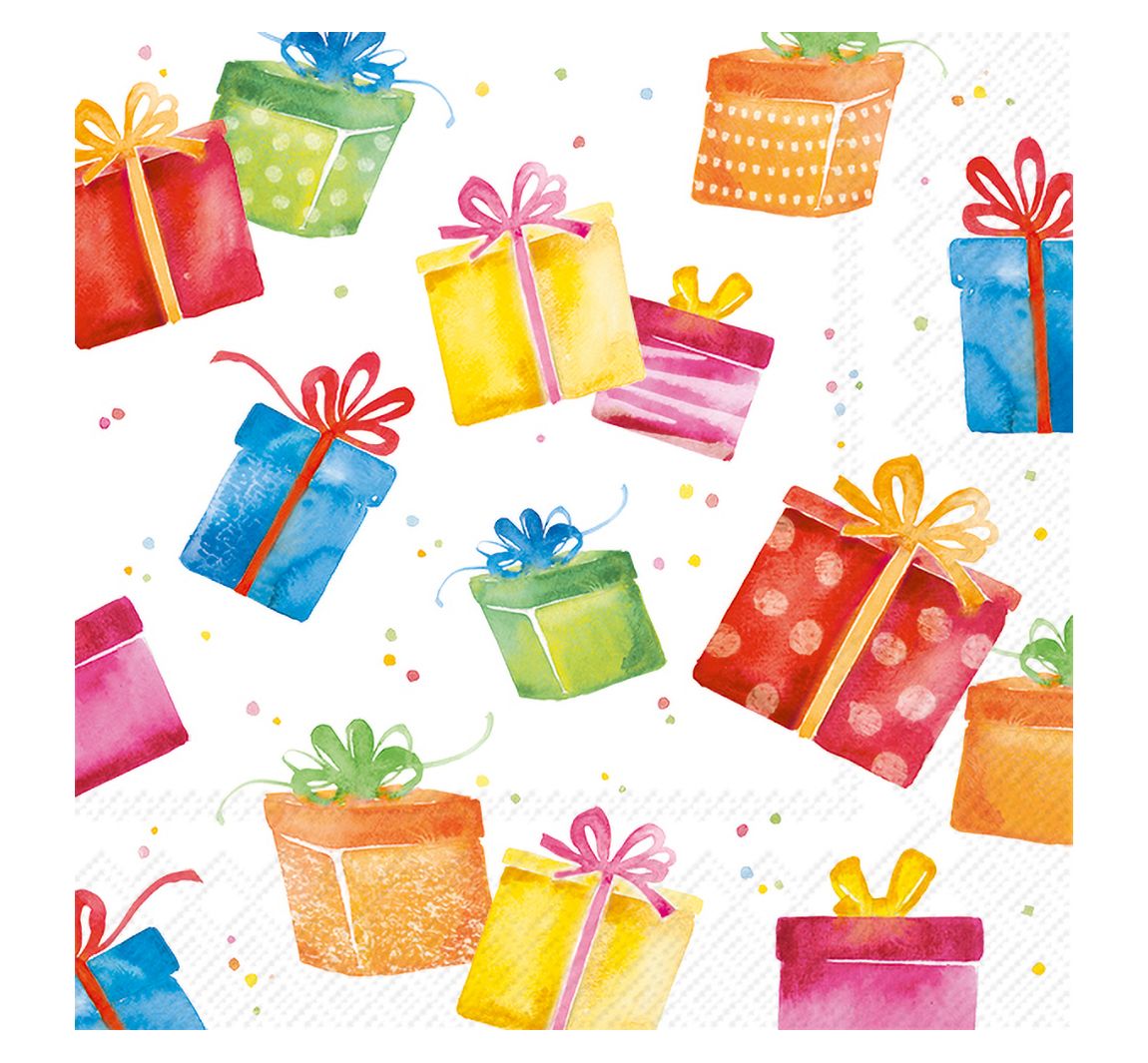 Serviette "Birthday Presents"