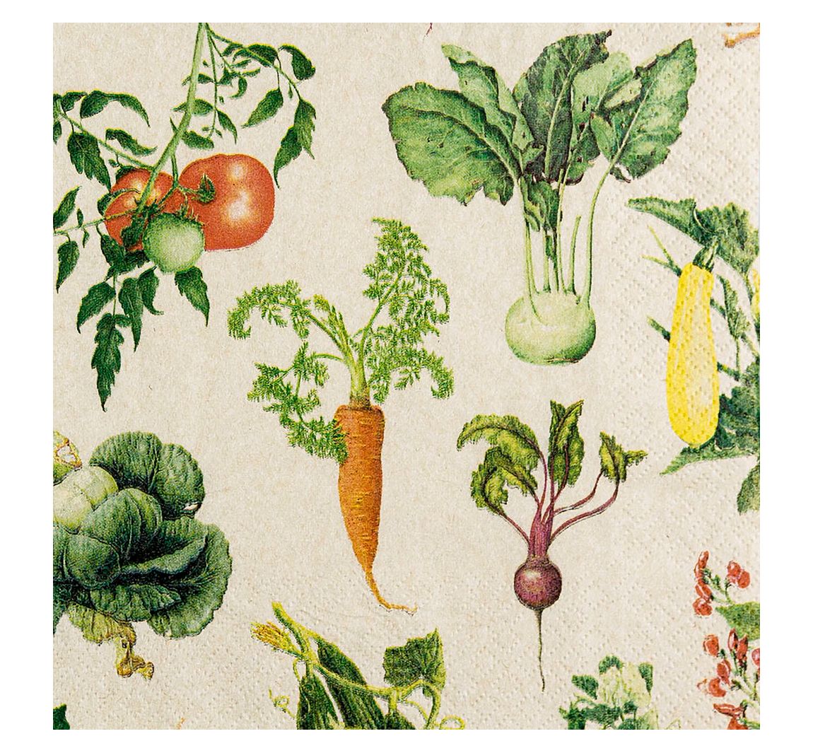 Serviette "Gemüsegarten"