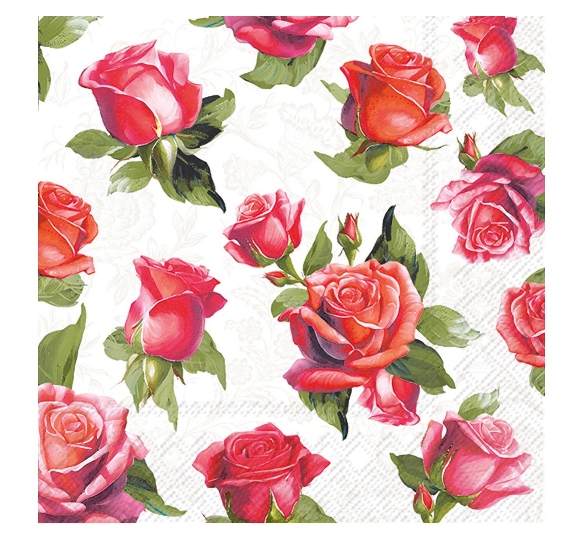 Serviette "Elegant Roses"