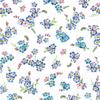 Serviette "Blaue Blumen"