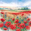 Serviette "Mohnwiese"