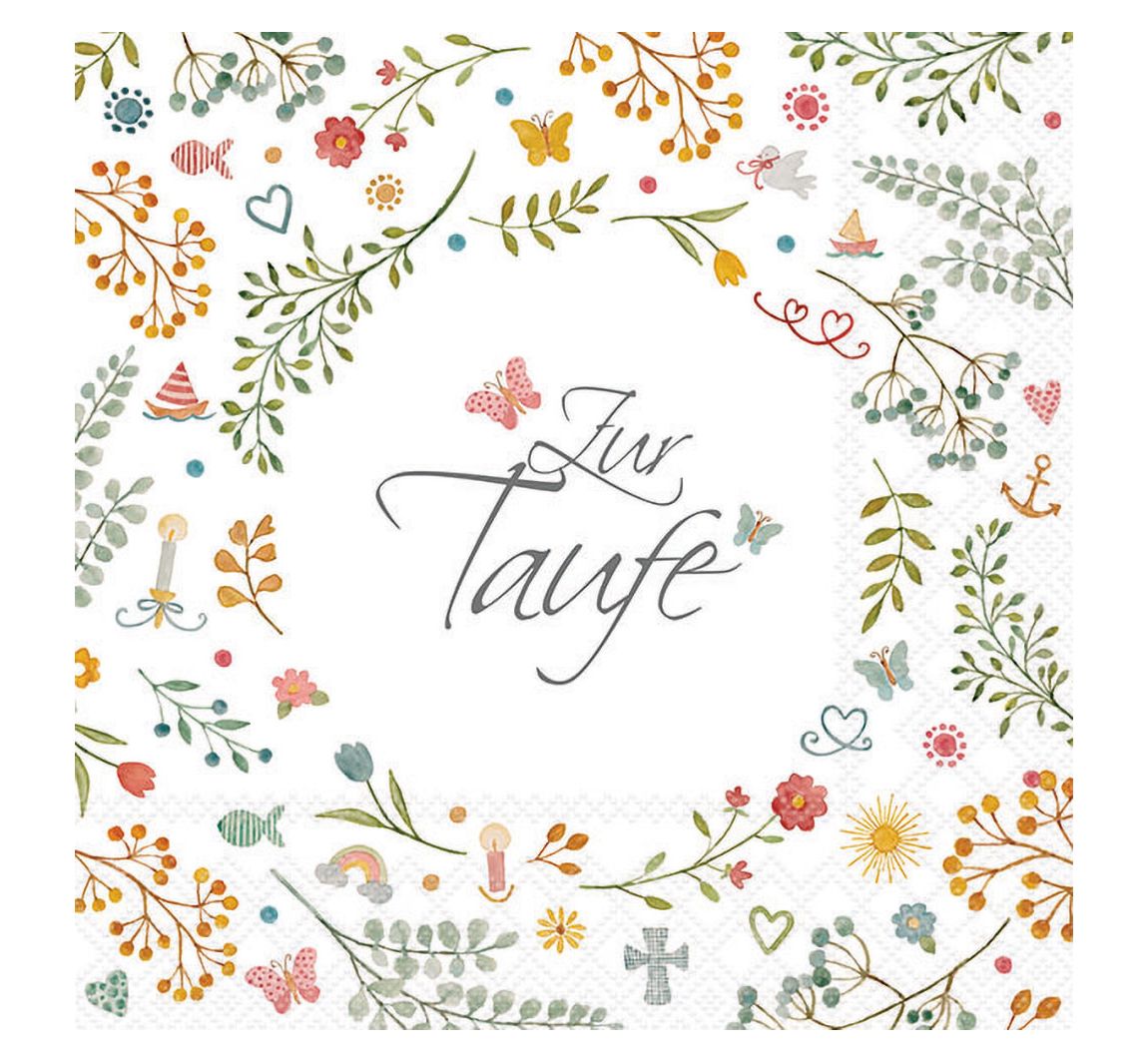 Serviette "Zur Taufe"