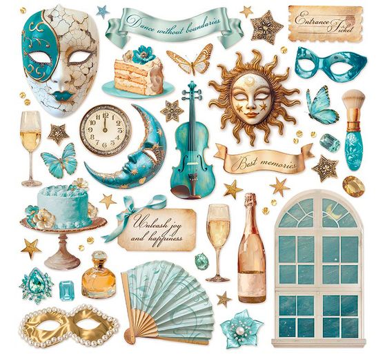 Scrapbook-Block "Masquerade"