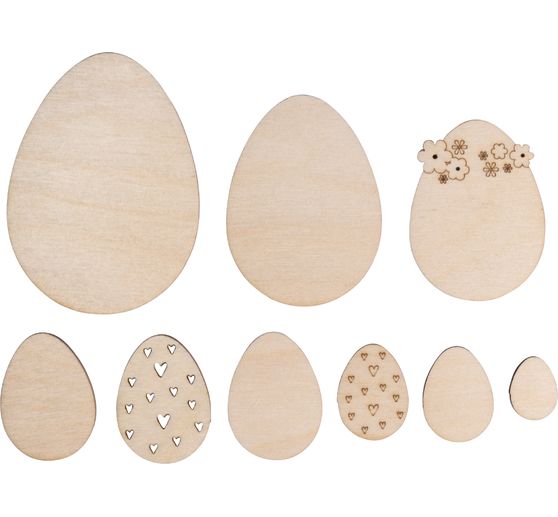 Holz Streuteile "Ostereier Mix"