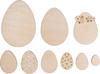 Wooden scatter decorations "Easter eggs mix"