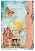 Motif straw silk "Lost in a Dream"