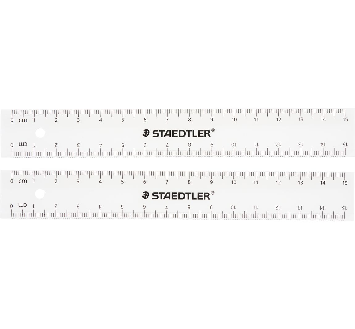 STAEDTLER Lineal, 15 cm, 2 Stück