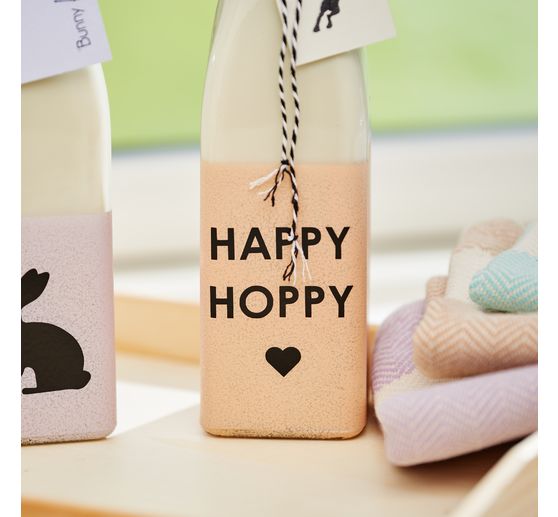 VBS Glasflasche mit Bügelverschluß "Eckig", 500ml, 6 Stück