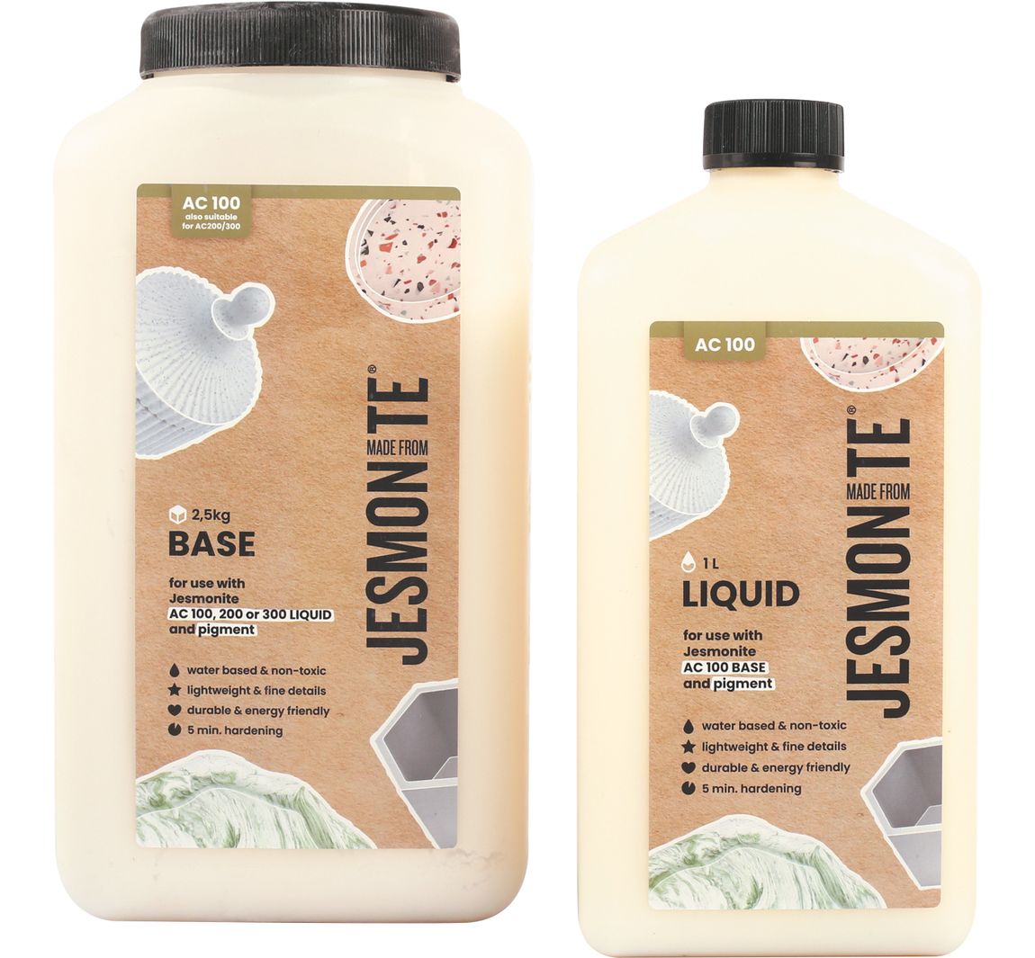 Jesmonite Ac 100 Duoset " 1L Liquid + 2, 5 Kg Base"