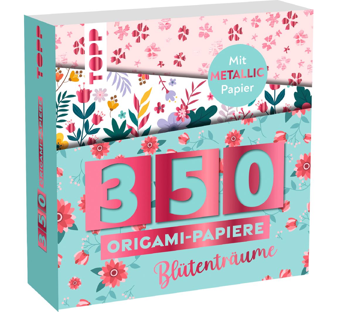 350 Origami-Block Blütenträume