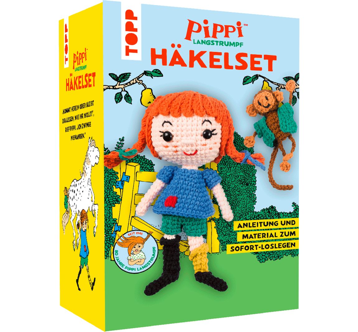 Häkelset "Pippi Langstrumpf"