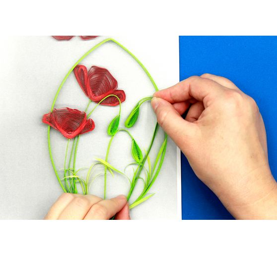 Quilling-Set "Mohnblumen"