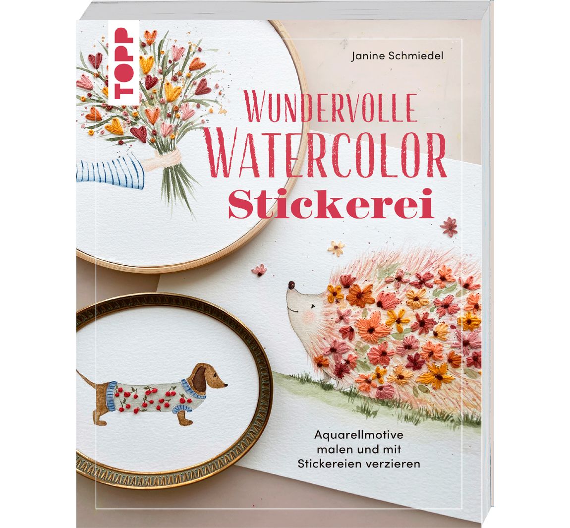 Buch Wundervolle Watercolor Stickerei