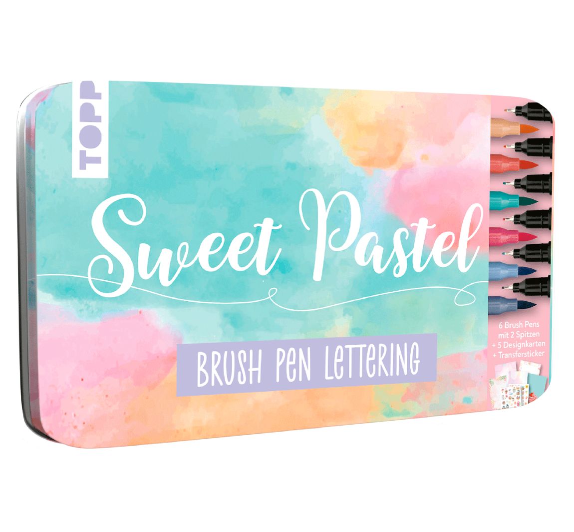 Designdose Brush Pen Lettering Sweet Pastel