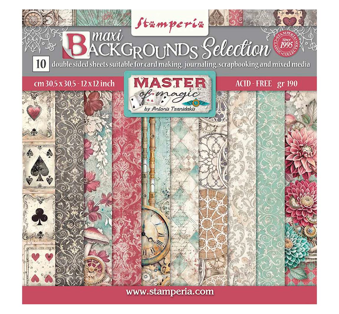 Stamperia Scrapbook-Block "Master Of Magic - Backgrounds"