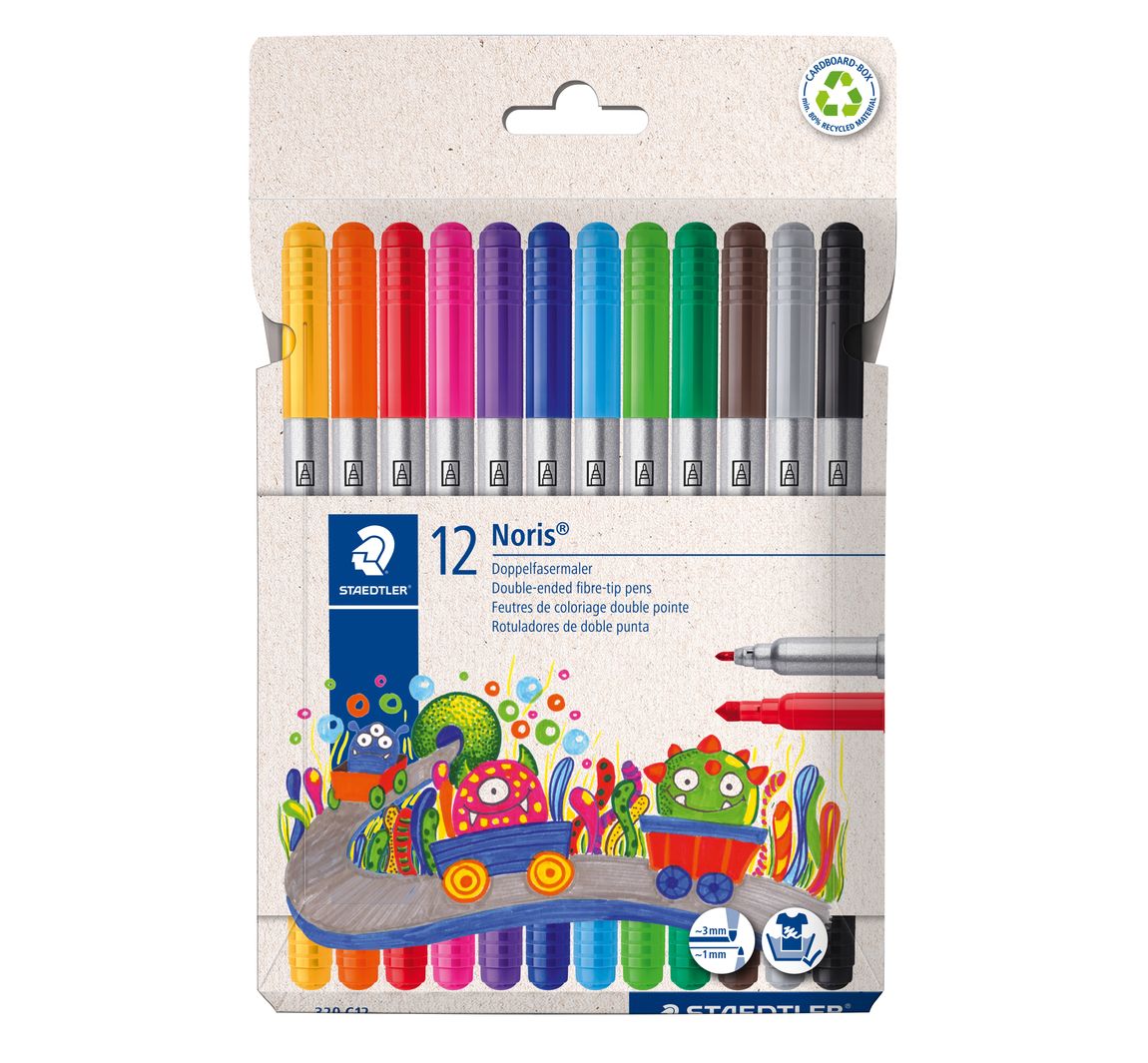 Staedtler Noris Doppelfasermaler, 12er-Set