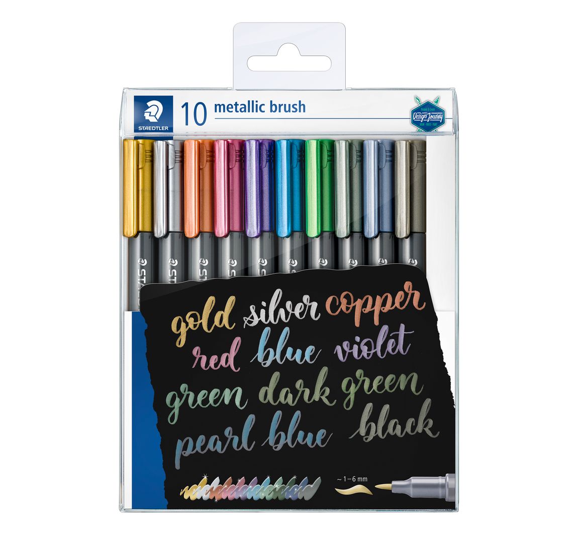 Staedtler Metallic brush Marker, 10er-Set