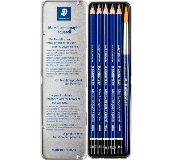 Staedtler Bleistifte Mars Lumograph Aquarell, 5 St.