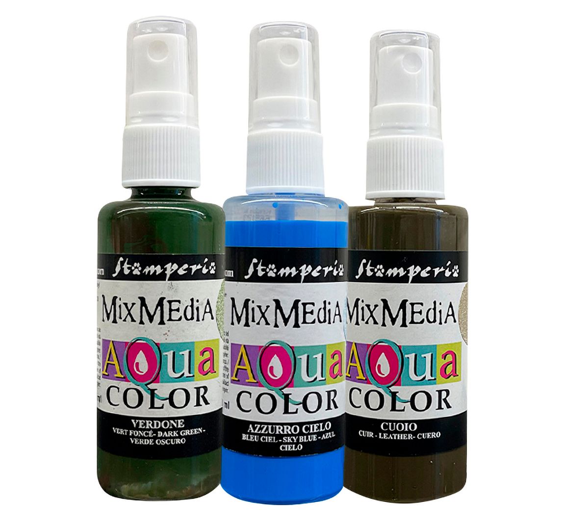 Stamperia Aquacolor "Hiddene Grove", 3er-Set