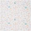 Cotton fabric "Rabbits and rainbow"