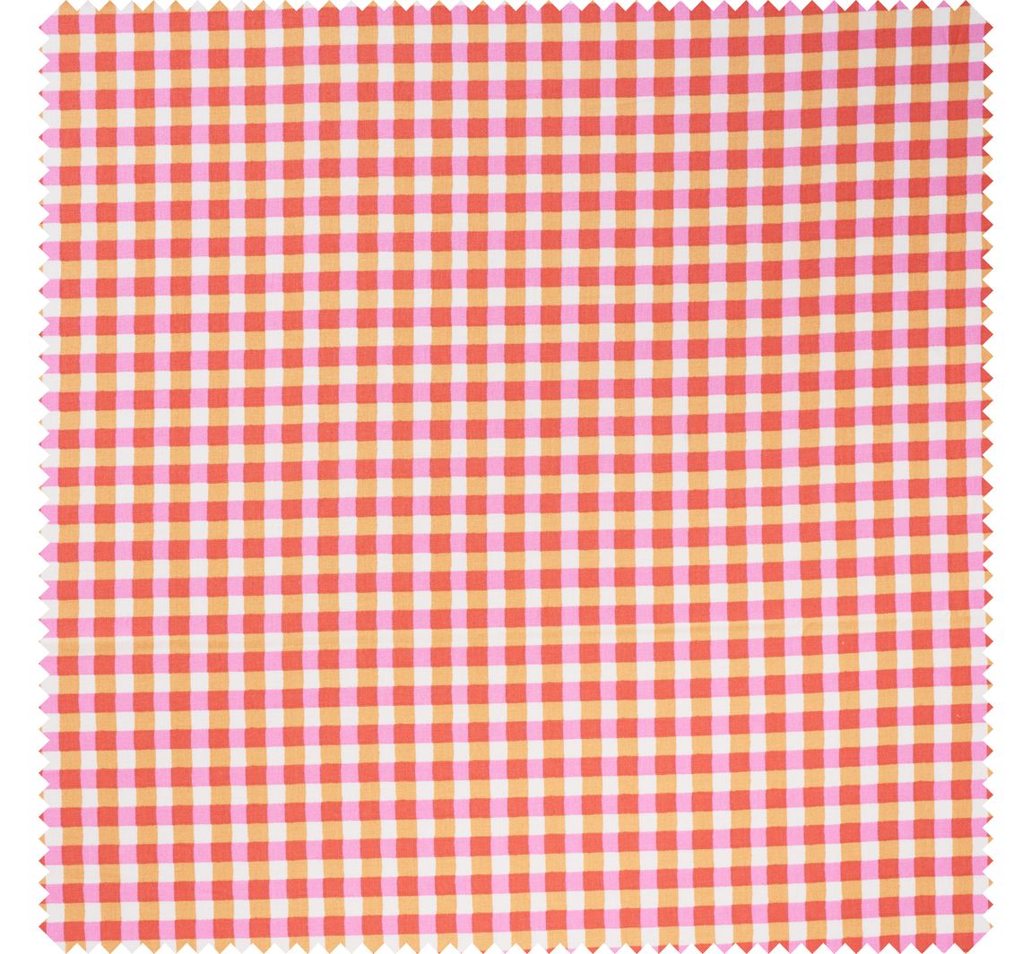 Baumwoll-Stoff "Karo Kavia Red"