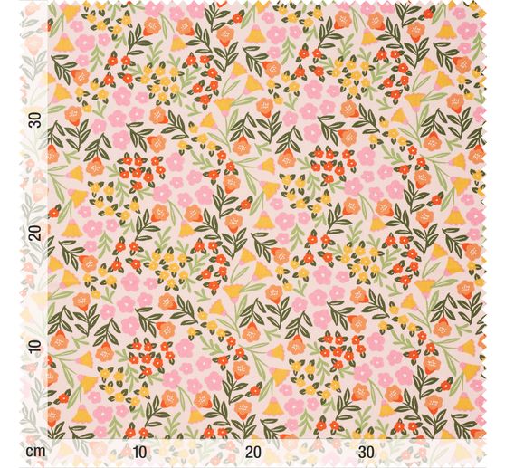 Baumwoll-Stoff "Flowers Color Crush"