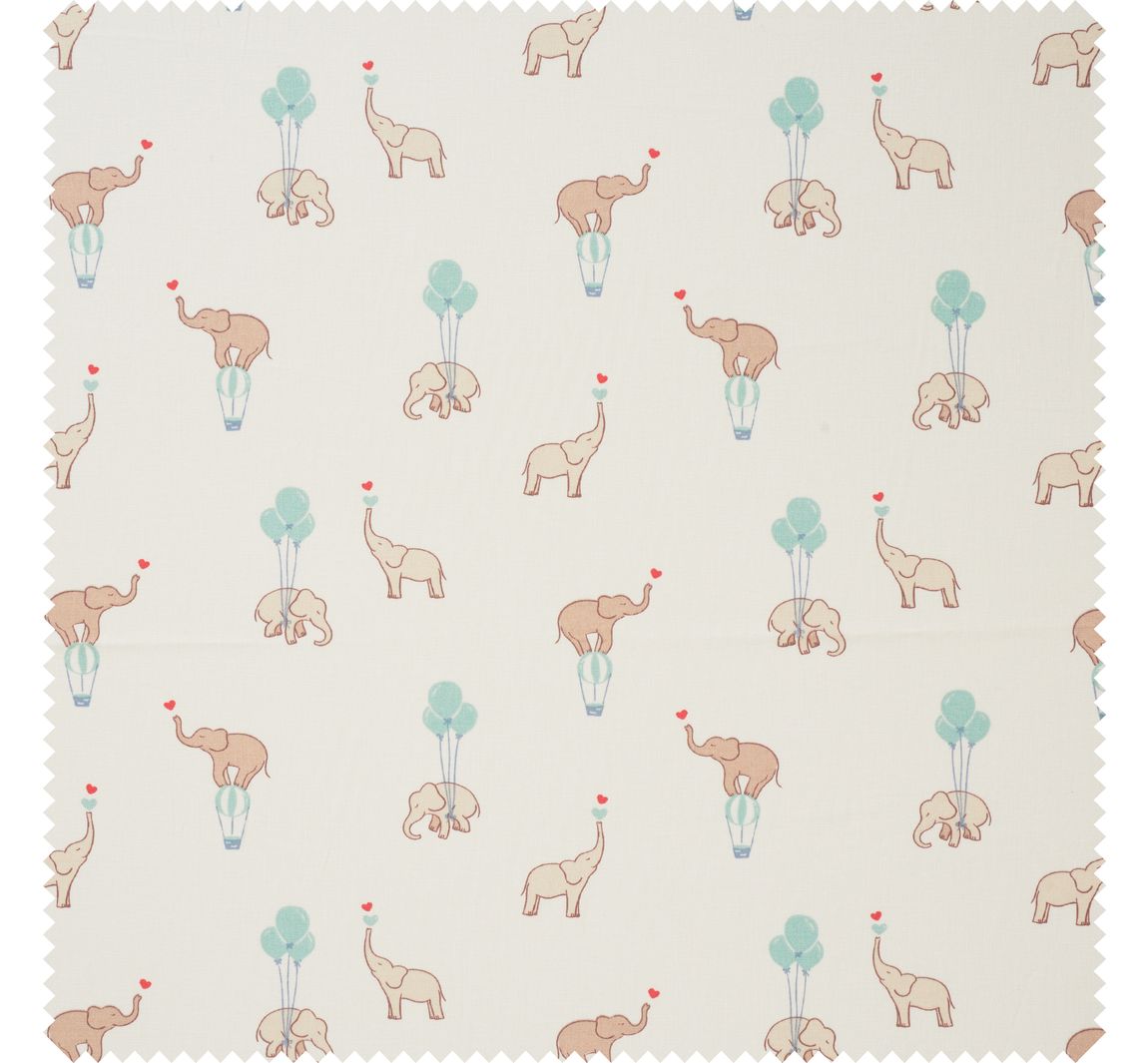 Baumwoll-Stoff "Flying Elephants"