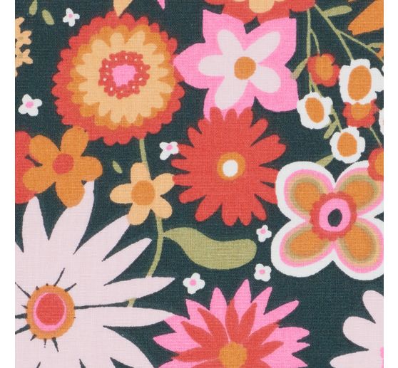 Baumwoll-Stoff "Flower Power"
