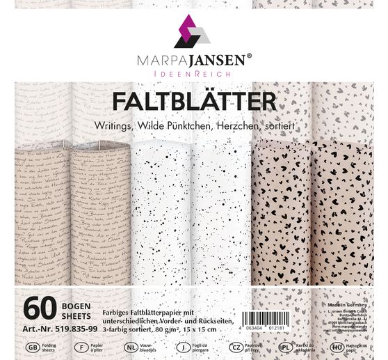 Faltblätter "With Love"