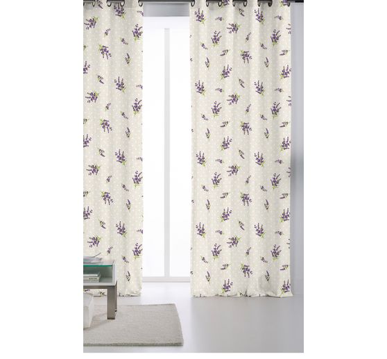 Motiv-Stoff Leinenoptik "Provence"