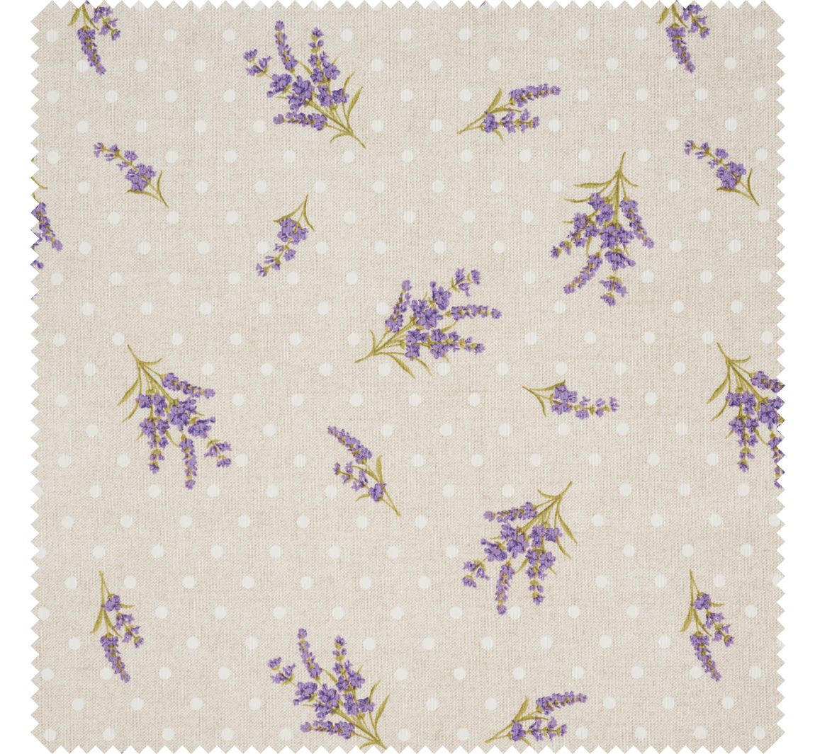 Motiv-Stoff Leinenoptik "Provence"
