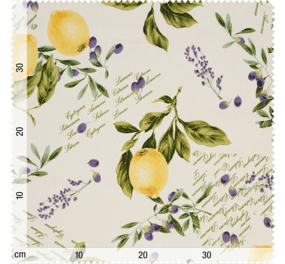 Motif fabric linen lookc "Citrus"