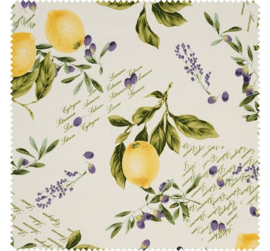 Motif fabric linen lookc "Citrus"