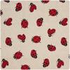 Motif fabric linen look "Ladybird"