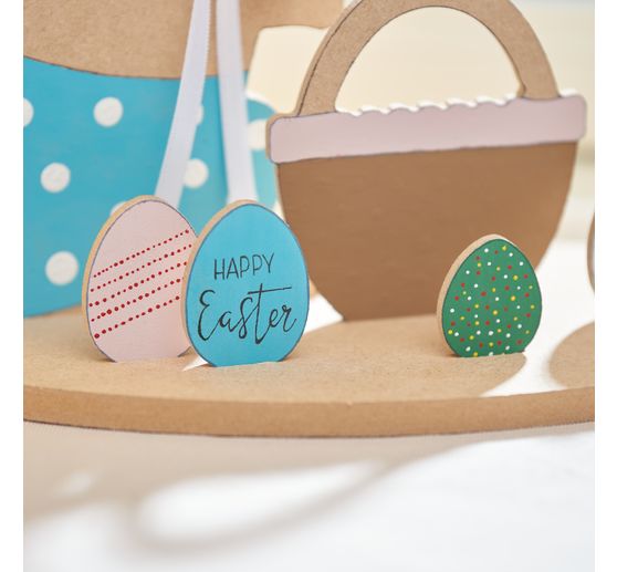 Holz-Steckmotiv "Hase im Osternest"