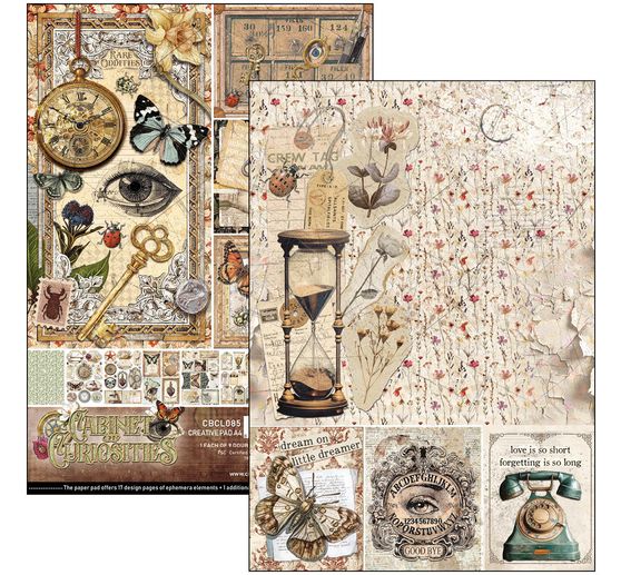 Papier-Set "Cabinet of Curiosities"