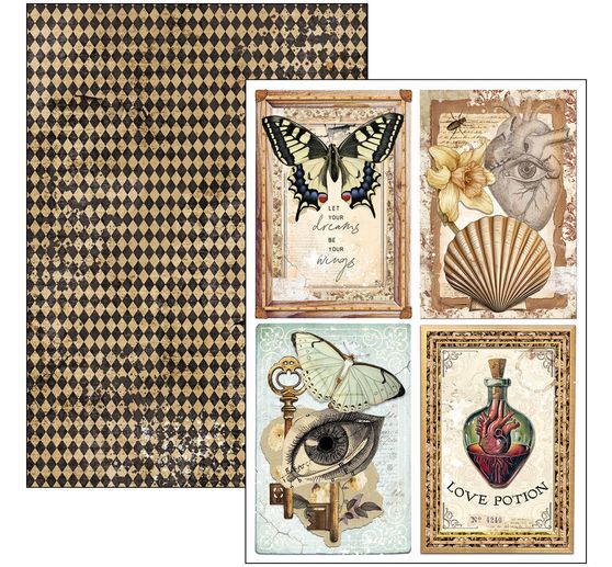 Papier-Set "Cabinet of Curiosities"
