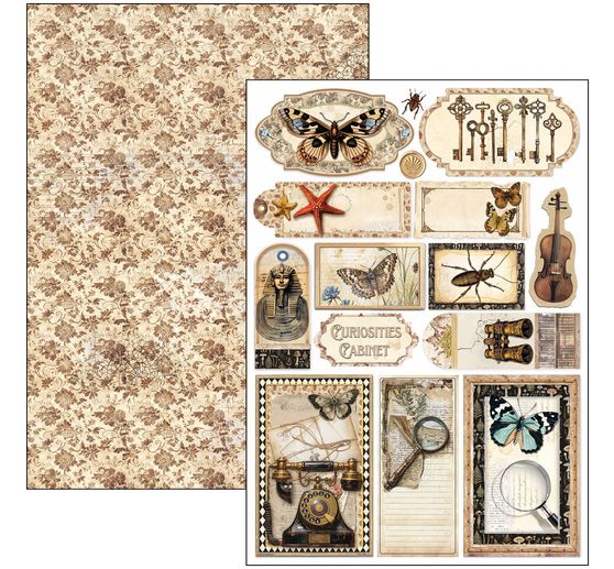 Papier-Set "Cabinet of Curiosities"