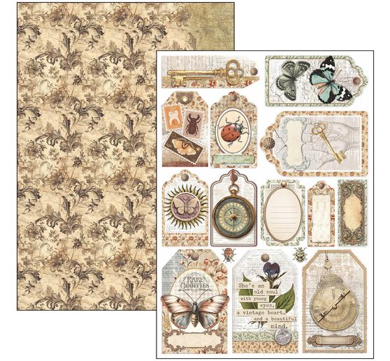 Papier-Set "Cabinet of Curiosities"